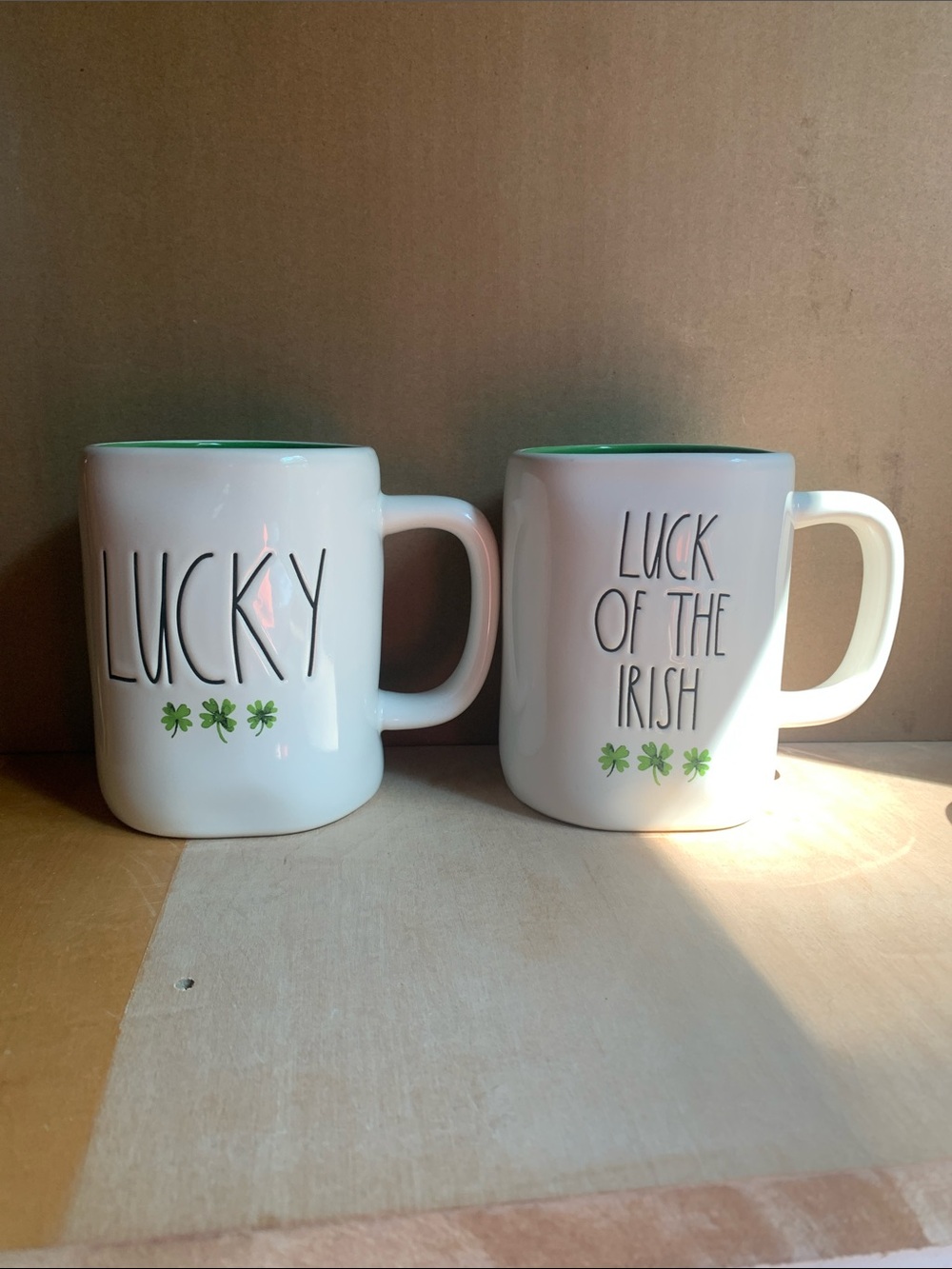 Rae Dunn lucky and luck of the Irish